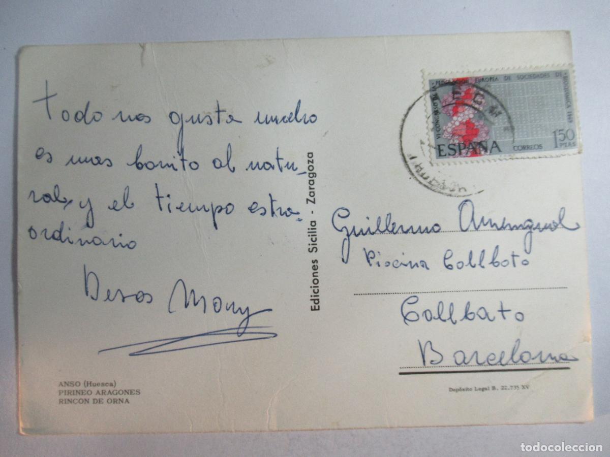 Postales: Anso (Huesca) - Rinc&oacute;n de Orna - Circulada - Foto 2