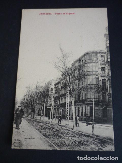 Postales: ZARAGOZA PASEO DE SAGASTA - Foto 1