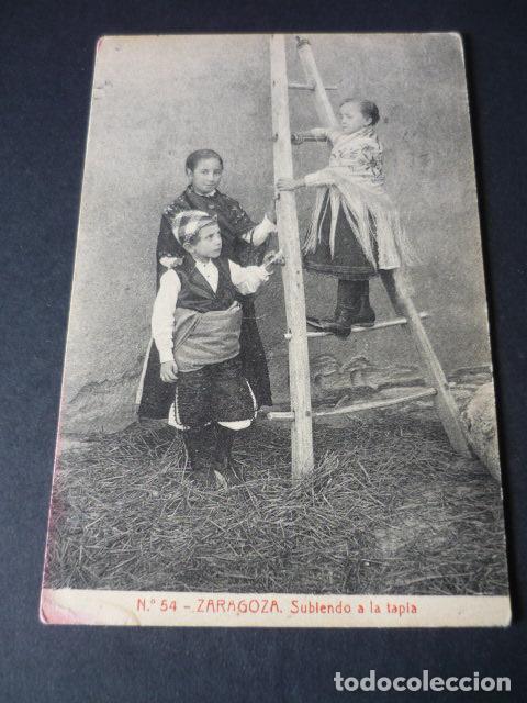 Postales: ZARAGOZA SUBIENDO A LA TAPIA - Foto 1