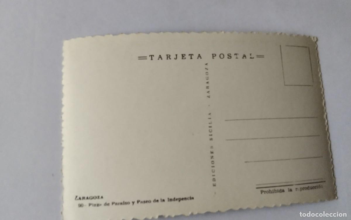 Postales: ZARAGOZA , POSTAL ANTIGUA , BLANCO Y NEGRO - Foto 3