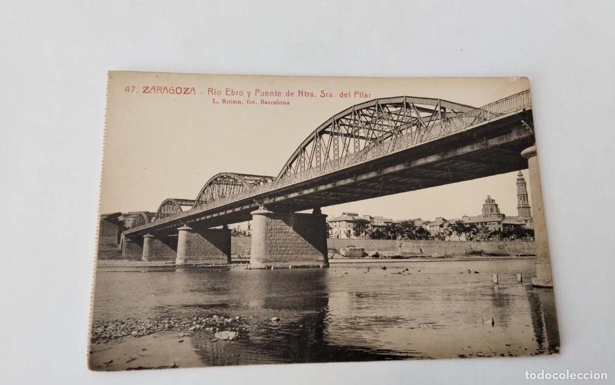 Postales: ZARAGOZA , POSTAL ANTIGUA , BLANCO Y NEGRO - Foto 2