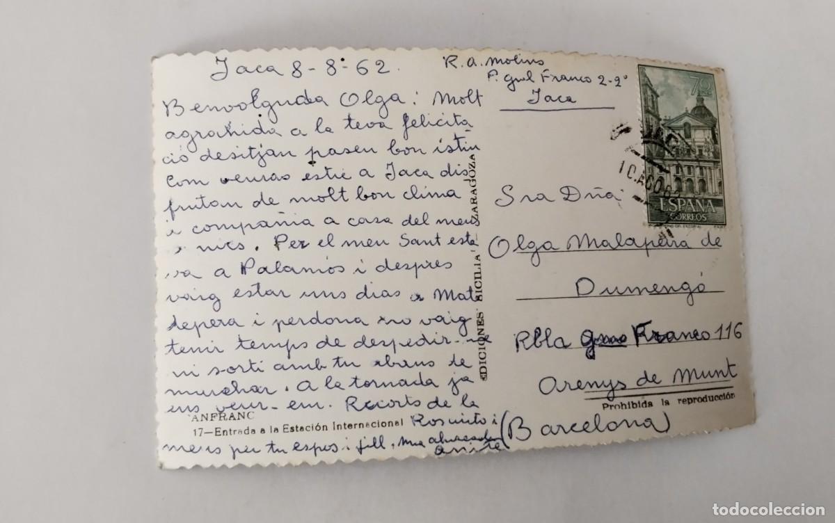 Postales: CANFRANC, POSTAL ANTIGUA , BLANCO Y NEGRO - Foto 3
