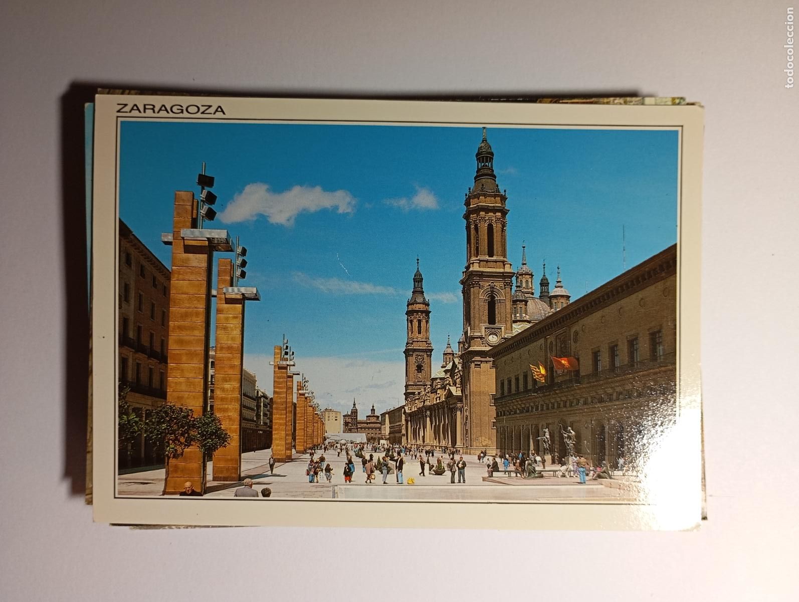 Postcards: POSTAL DE ZARAGOZA. PLAZA DEL PILAR. TDKP26C