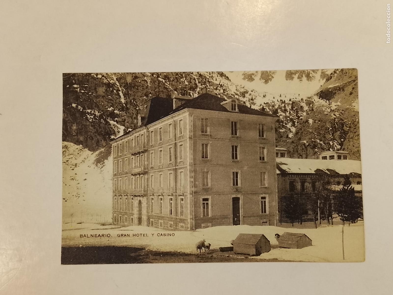 Postales: BALNEARIO DE PANTICOSA - GRAN HOTEL Y CASINO - EDICION F.H. JACA -POSTAL ANTIGUA-(115.227)
