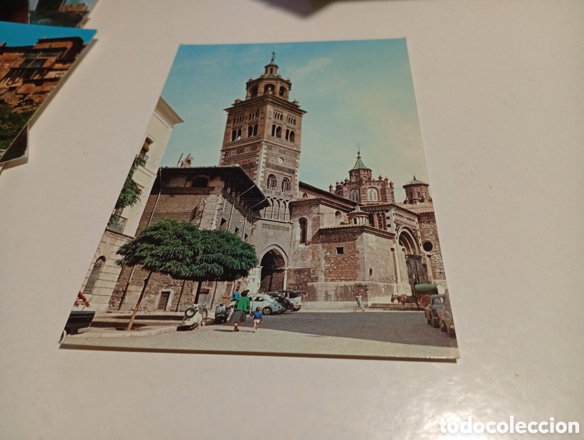 Postales: Postal Teruel catedral,vespas aparcadas - Foto 1