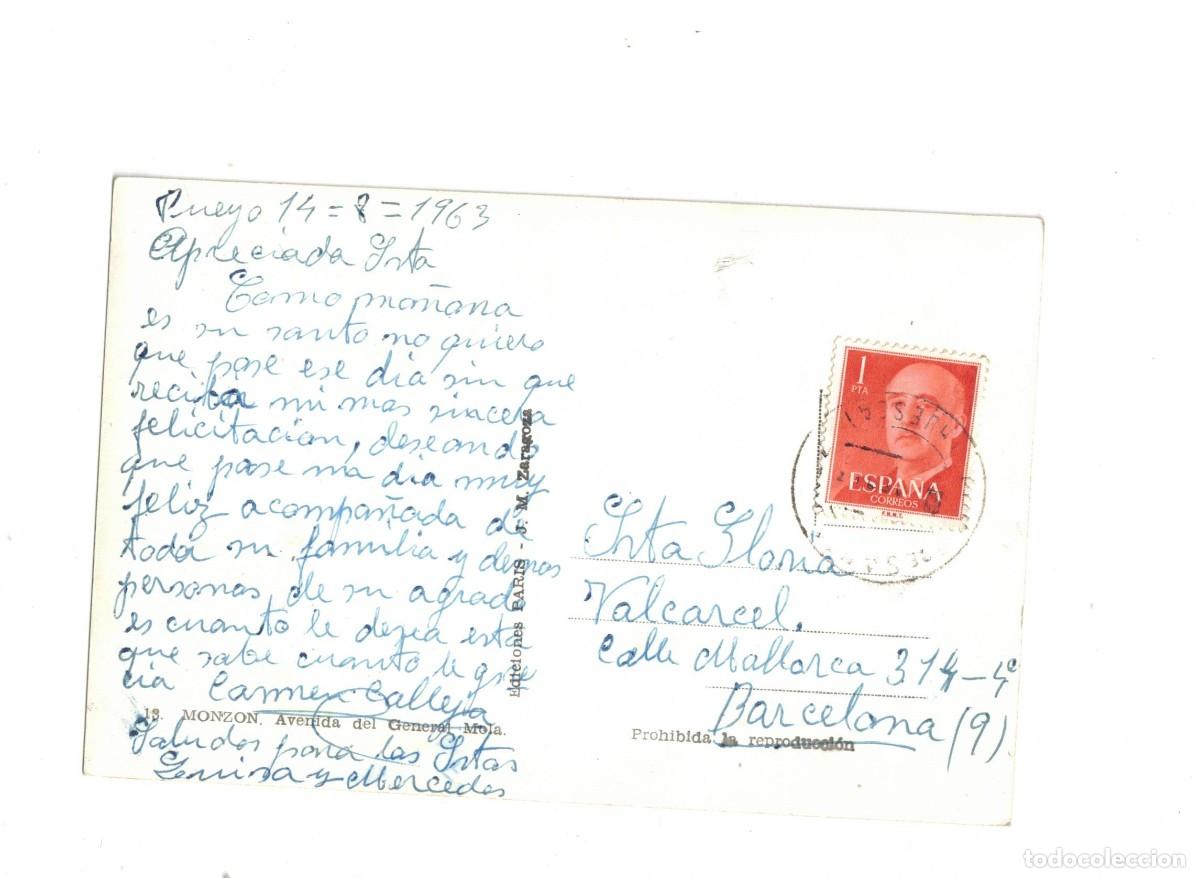 Postales: MONZ&Oacute;N. AVENIDA. 13 PAR&Iacute;S - Foto 2