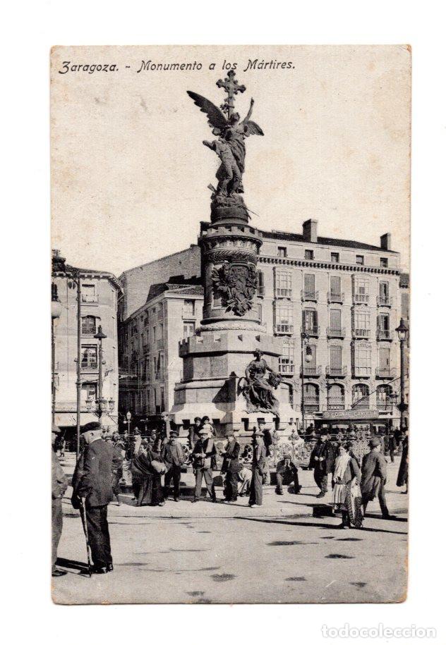 Postales: ZARAGOZA. MONUMENTO A LOS M&Aacute;RTIRES. - Foto 1