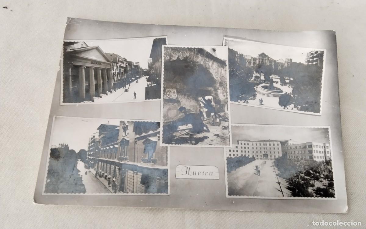 Postales: HUESCA , POSTAL ANTIGUA , BLANCO Y NEGRO - Foto 2