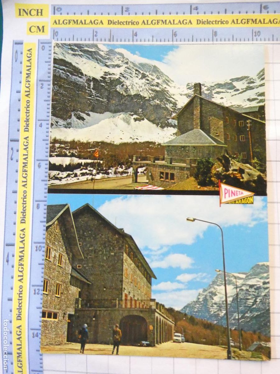 Postales: POSTAL DE HUESCA. A&Ntilde;O 1969. BIELSA VALLE PINETA ALBERGUE NACIONAL MONTE PERDIDO 326 PE&Ntilde;ARROYA. 2576