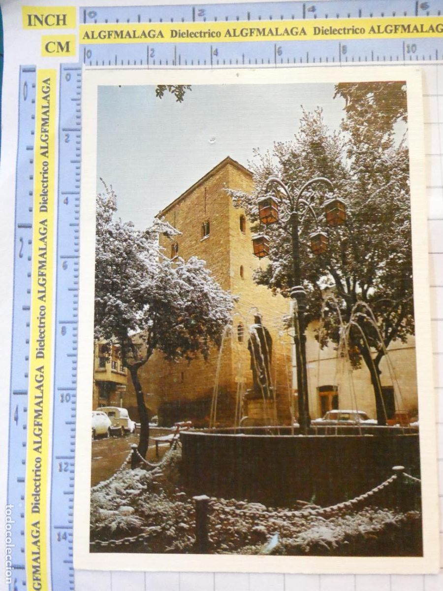 Postales: POSTAL DE HUESCA. JACA PLAZA DE LA CADENA Y MONUMENTO 22 SICILIA. 2583