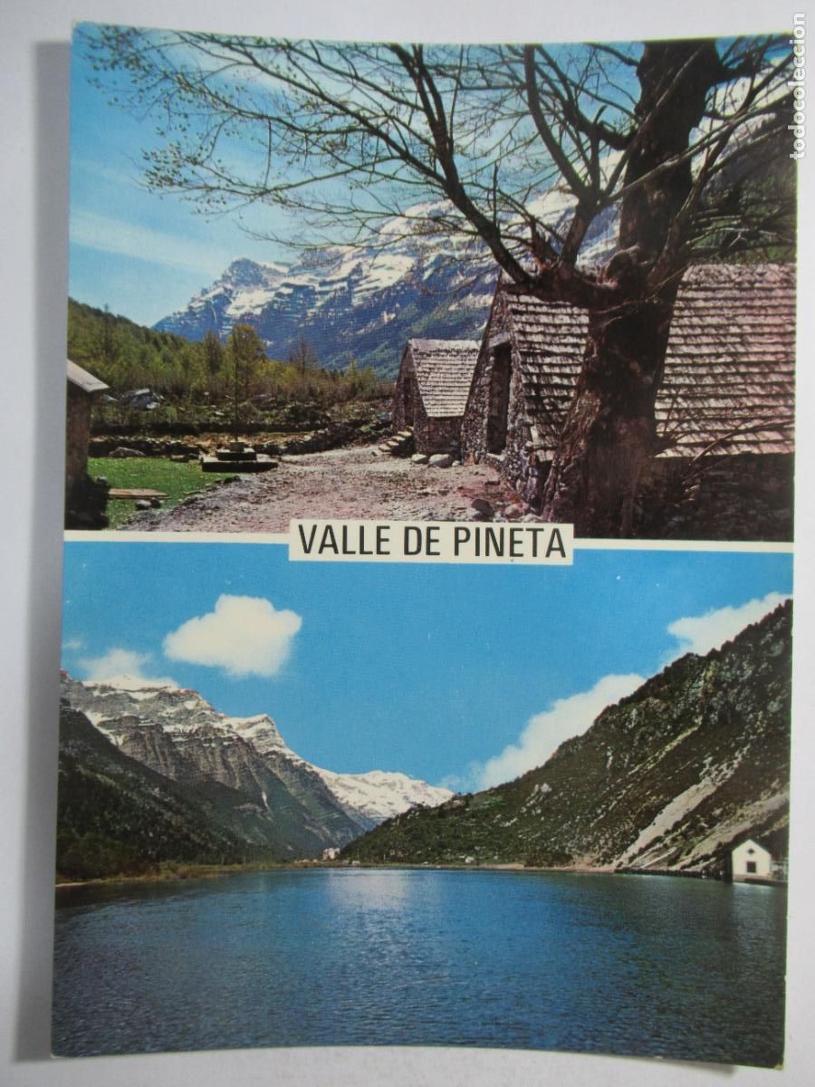 Postales: Bielsa (Huesca) - Ermita. Embalse del Cinca - Circulada