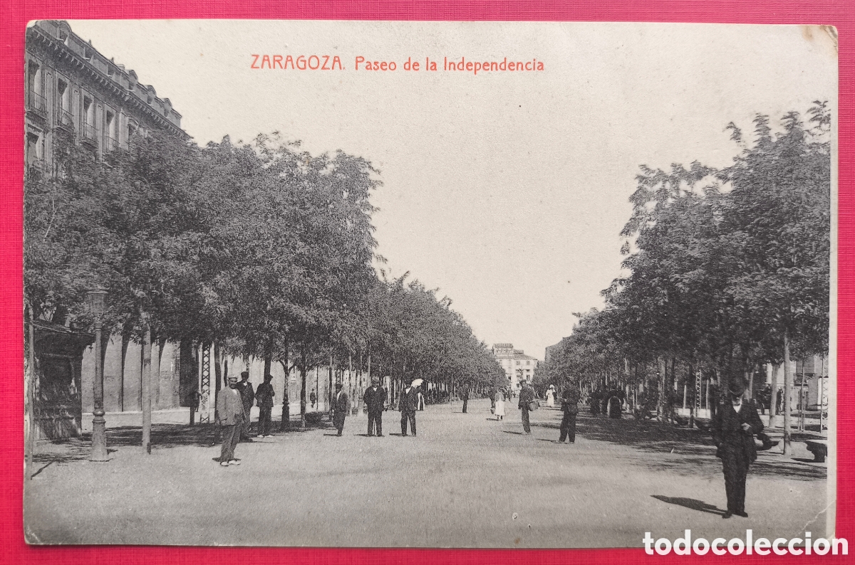 Postales: ZARAGOZA PASEO DE LA INDEPENDENCIA POSTAL ANIMADA FOTOTIPIA 1914