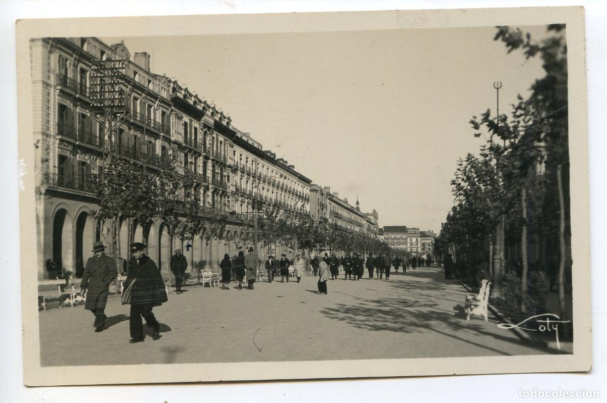 Postales: Zaragoza, Paseo de la Independencia 45021. Colecci&oacute;n Loty