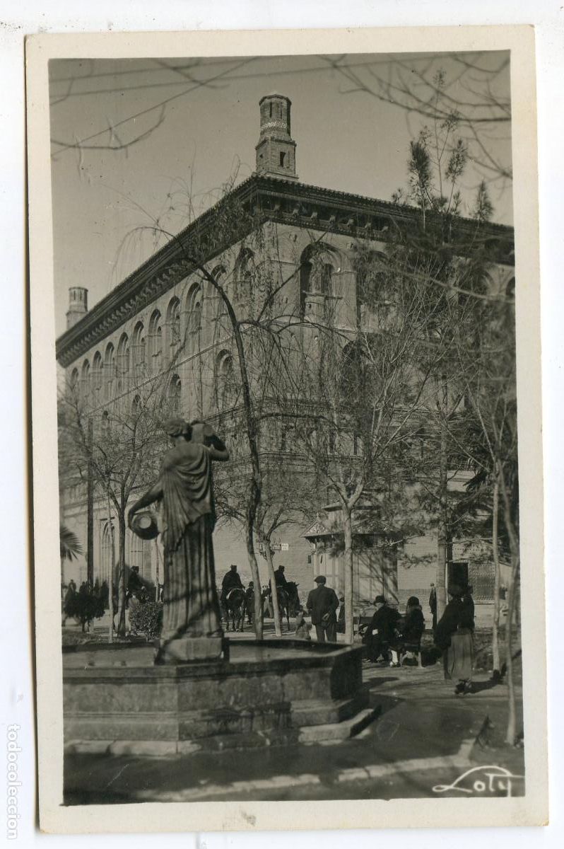 Postales: Zaragoza, Plaza de la Seo y Lonja 46160. Colecci&oacute;n Loty