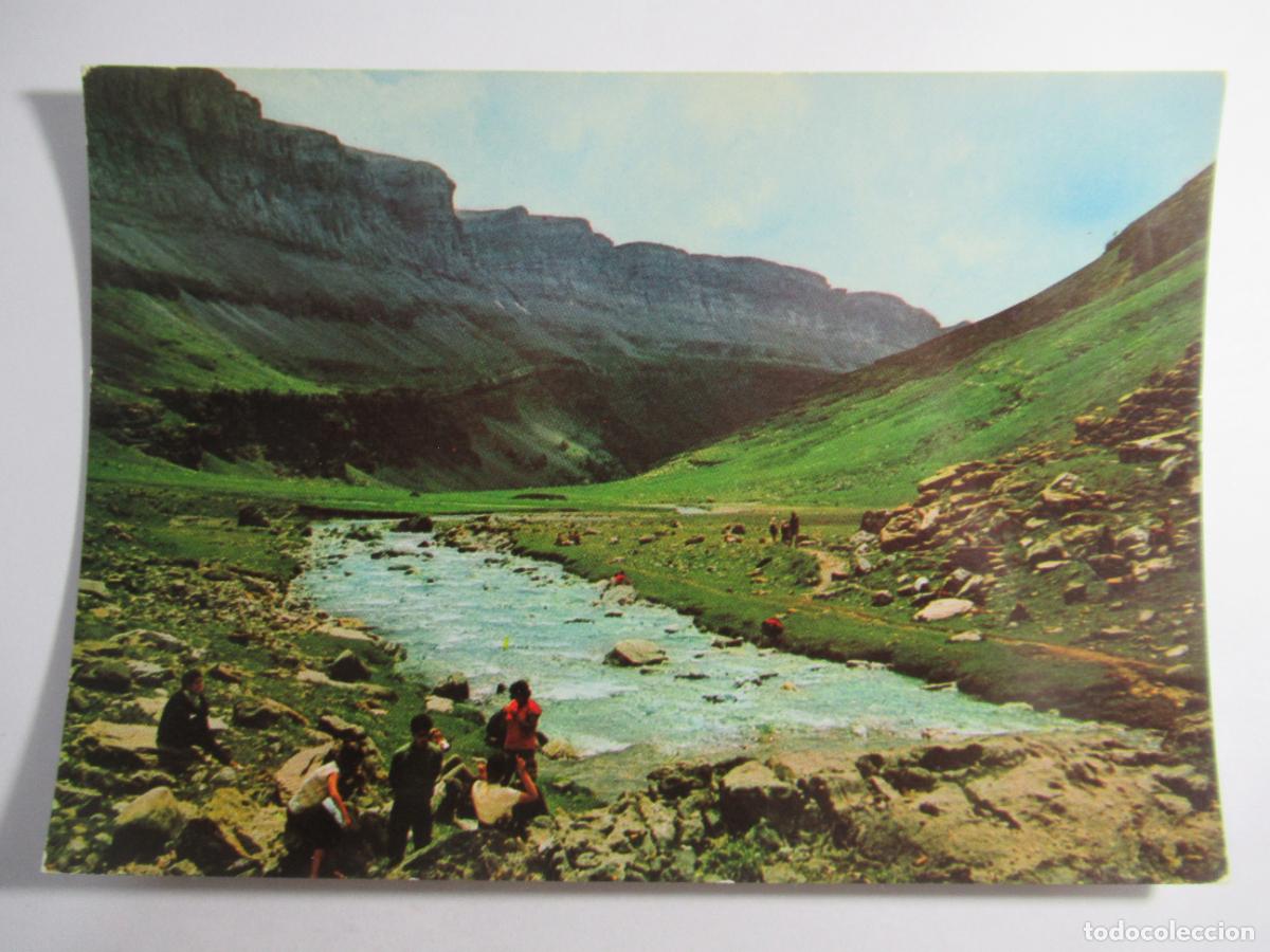 Postales: Pirineo Aragon&eacute;s (Huesca) - Ordesa. R&iacute;o Arazas desde Soaso - S/C