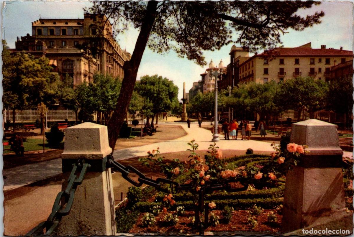 Postales: Zaragoza - Plaza de Arag&oacute;n y Paseo Independencia - Garc&iacute;a Garrabella 705 - 148x103mm