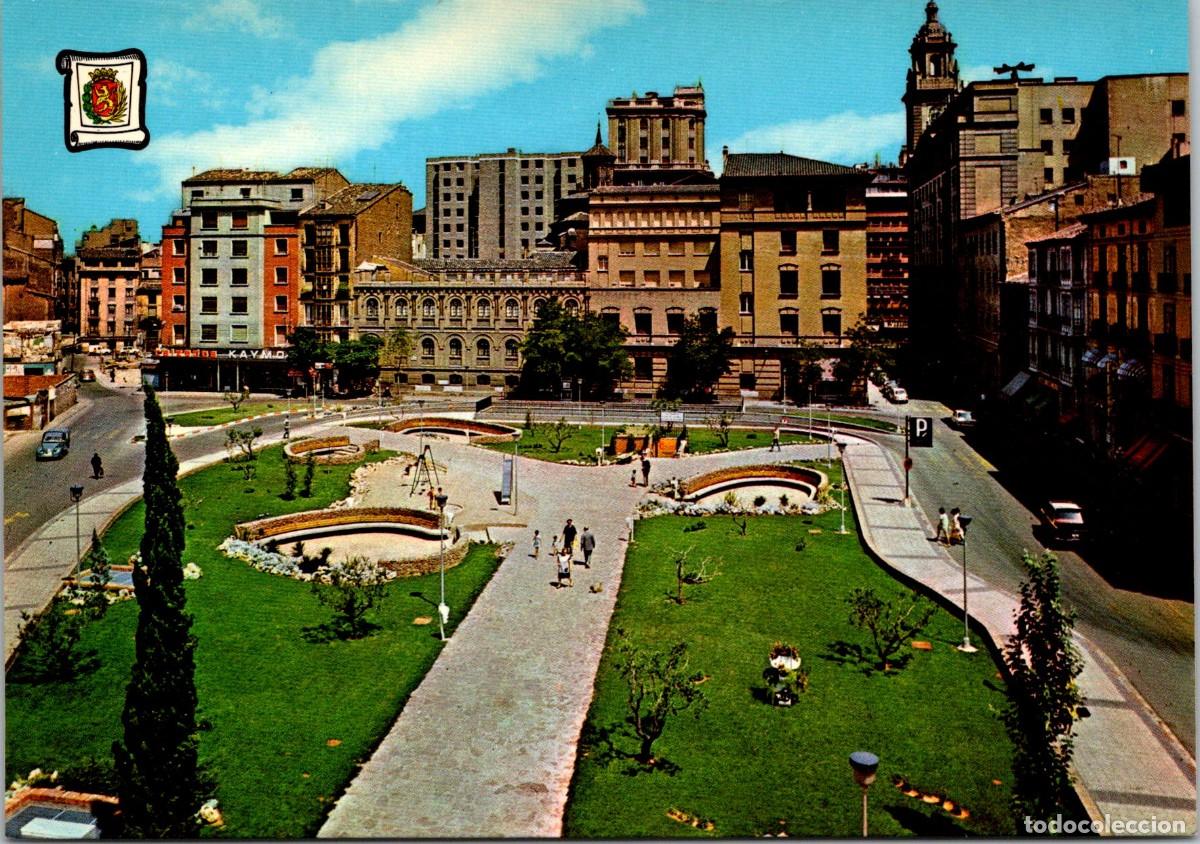 Postales: Zaragoza - Plaza de Salamero - Pergamino 12147 - 149x105mm - Calzados Kaymo