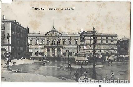 Postales: ANTIGUA POSTAL ZARAGOZA PLAZA DE LA CONSTITUCION