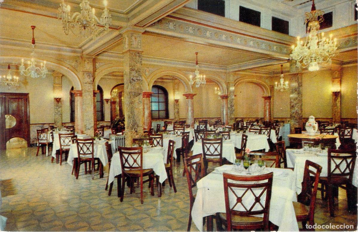 Postales: Postal del Sal&oacute;n Comedor del Hotel Centenario en Zaragoza