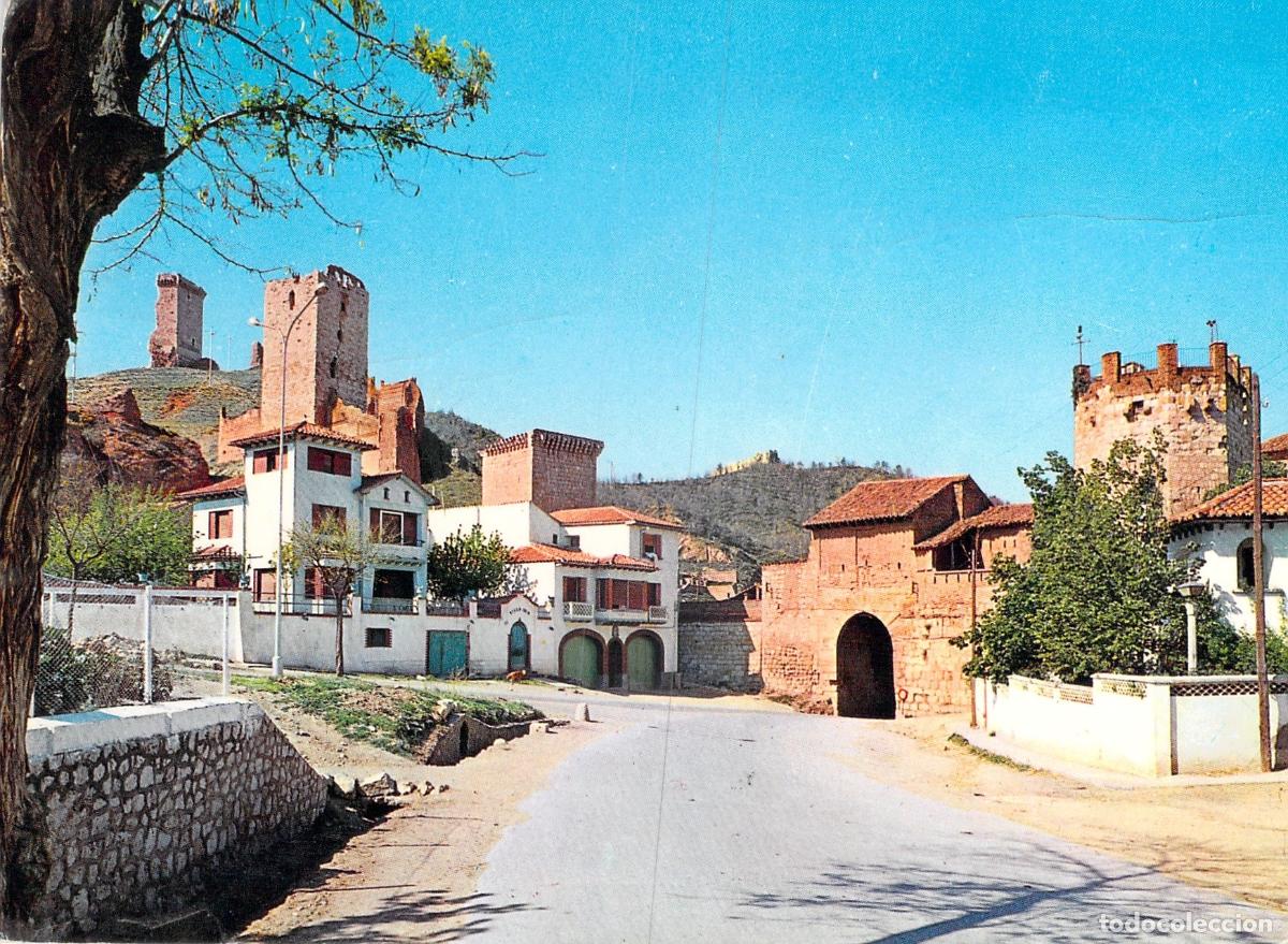 Postales: Postal de Daroca, Zaragoza: Puerta Alta y Murallas Medievales