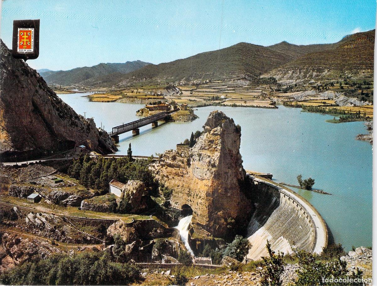Postales: Postal Pantano de la Pe&ntilde;a Pirineo Aragon&eacute;s Huesca Vista General