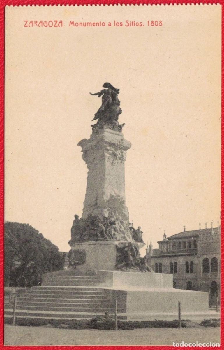 Postales: Zaragoza - Monumento a los sitios 1808 - Fototipia Thomas Barcelona