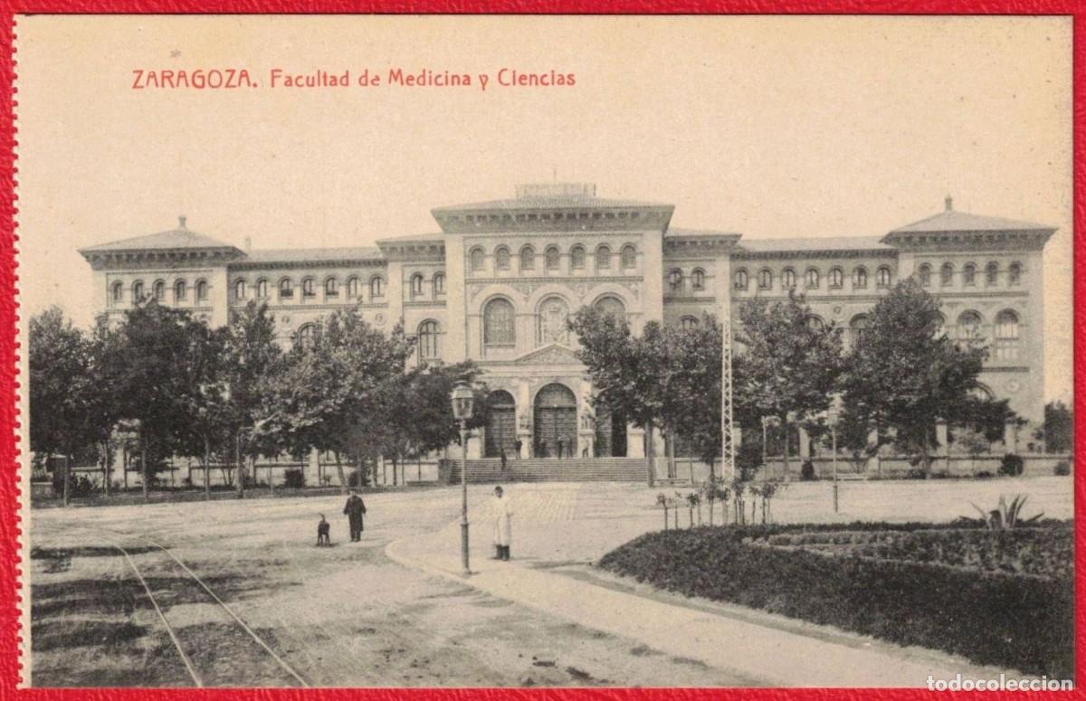Postales: Zaragoza - Facultad de medicina y ciencias - Fototipia Thomas Barcelona