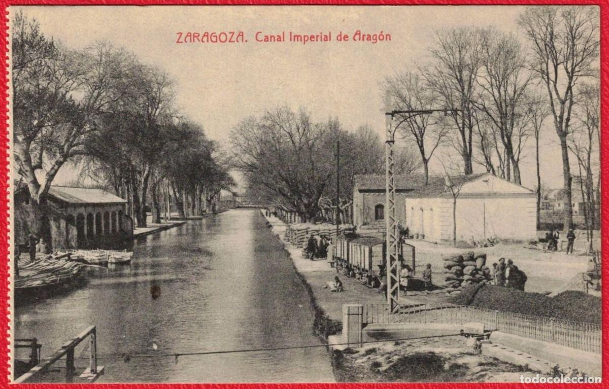 Postales: Zaragoza - Canal Imperial de Aragon - Fototipia Thomas Barcelona