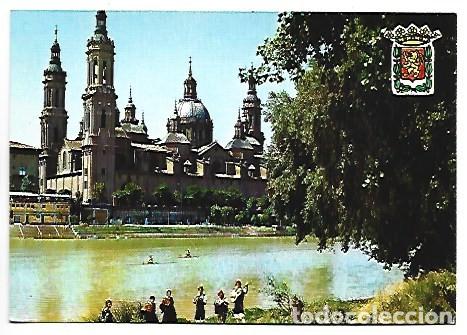 Postales: RIO EBRO Y EL PILAR / THE EBRO RIVER AND THE PILAR.- ZARAGOZA