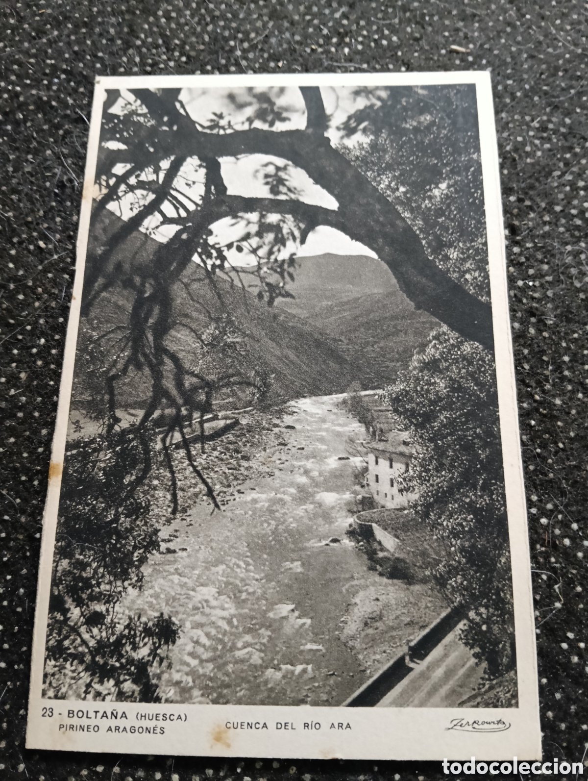 Postales: Postal de Bolta&ntilde;a Huesca pirineo aragon&eacute;s, cuenca del r&iacute;o Ara foto Zerkowitz