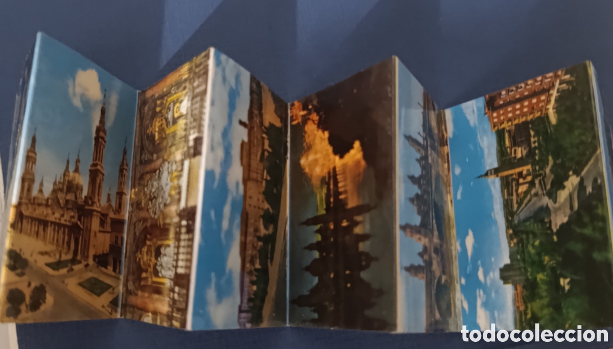 Postales: Zaragoza: Postal Desplegable / Souvenir Vintage - Vistas Emblem&aacute;ticas