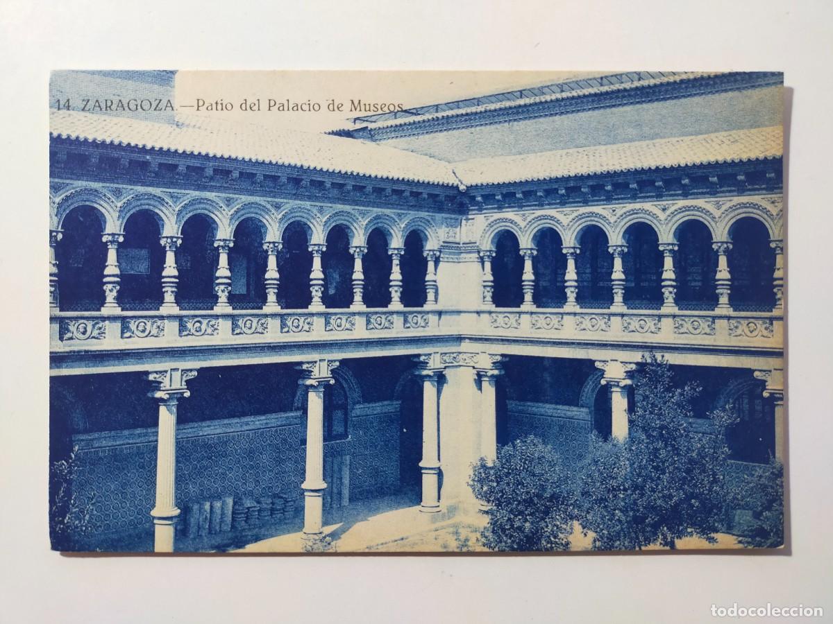 Postales: Tarjeta Postal: Patio del Palacio de Museos, ZARAGOZA. - Sin Circular.