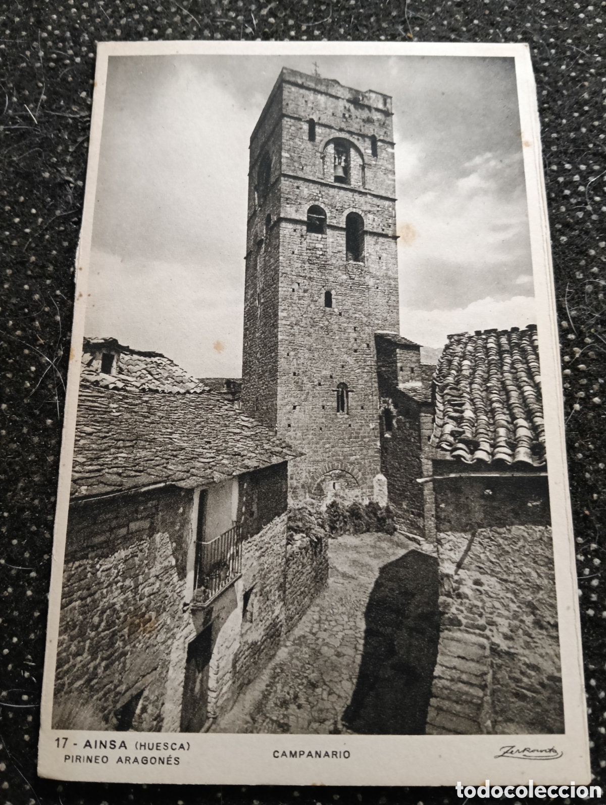 Postales: Postal de A&iacute;nsa, Huesca Pirineo Aragon&eacute;s, Campanario