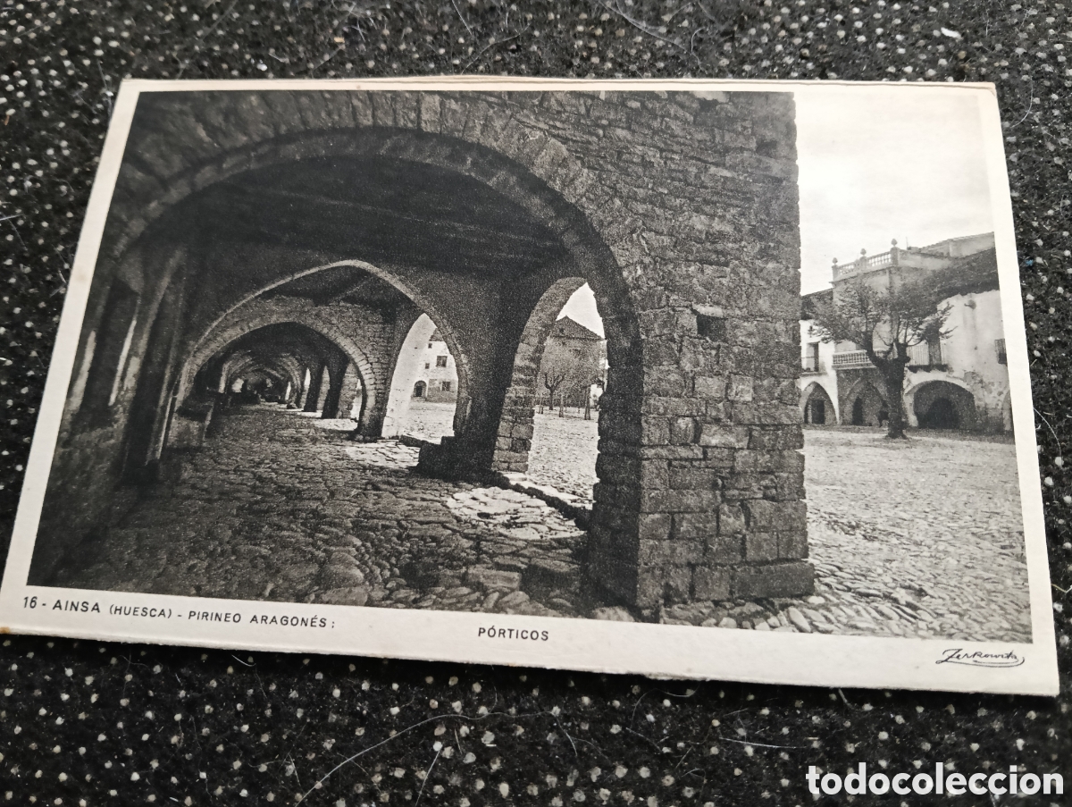 Postales: AINSA (Huesca) Postal. P&oacute;rticos. Alto Pirineo de Arag&oacute;n. Edita: Zerkowitz