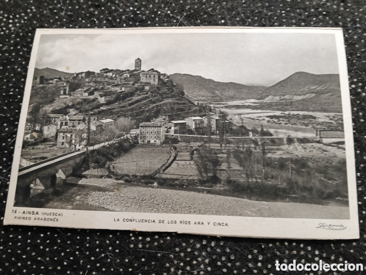 Postales: AINSA (HUESCA) - PIRINEO ARAGON&Eacute;S - LA CONFLUENCIA DE LOS R&Iacute;OS ARA Y CINCA - ZERKOWITZ