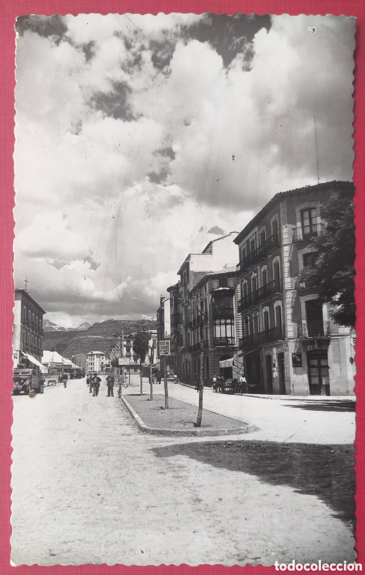 Postales: JACA AVENIDA POSTAL FOTOGR&Aacute;FICA ED. VICTORIA HUESCA C. 1955