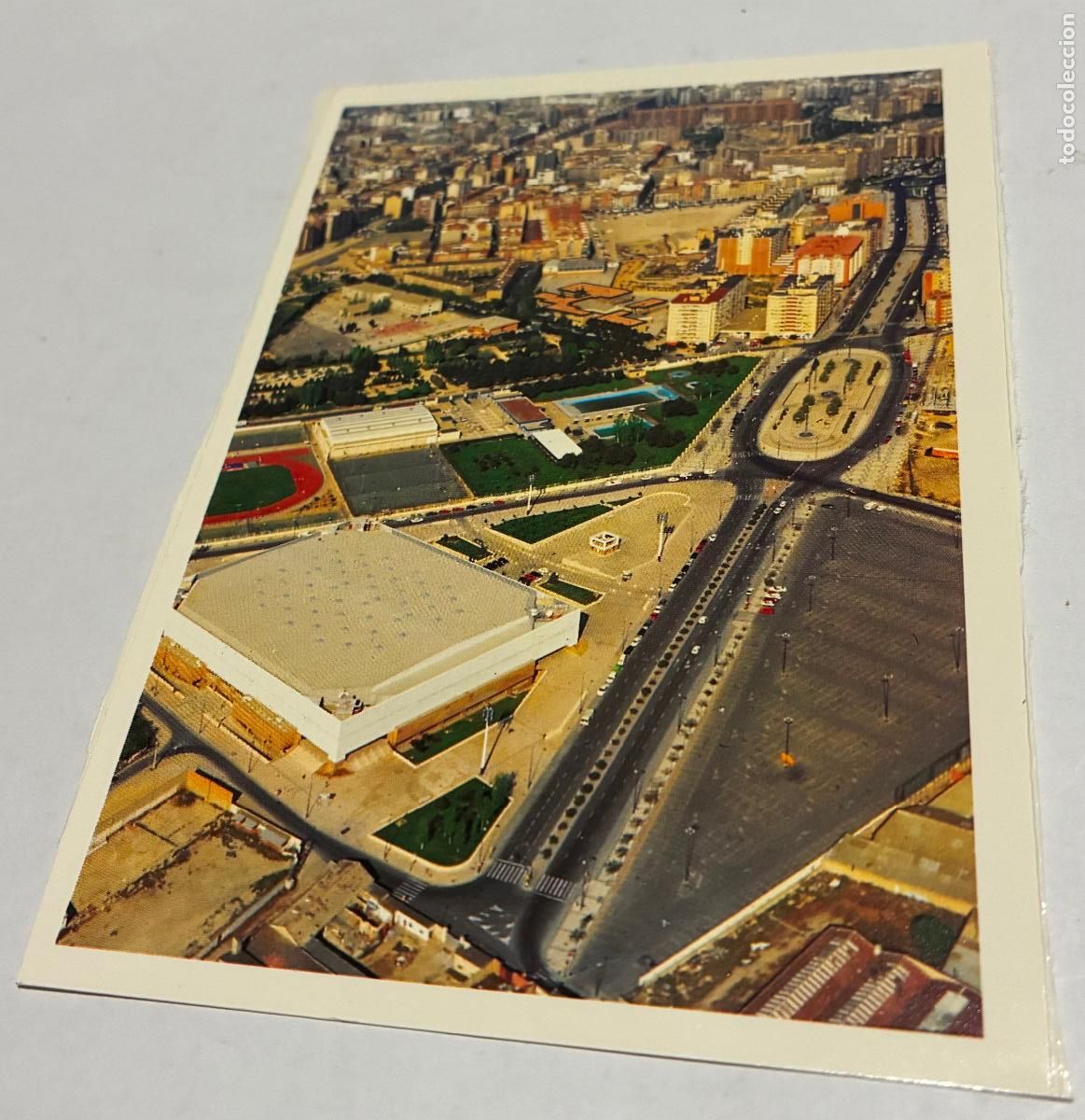 Postales: POSTAL ZARAGOZA VISTA AEREA PROLONGACION CESAREO ALIERTA PABELLON PRINCIPE FELIPE