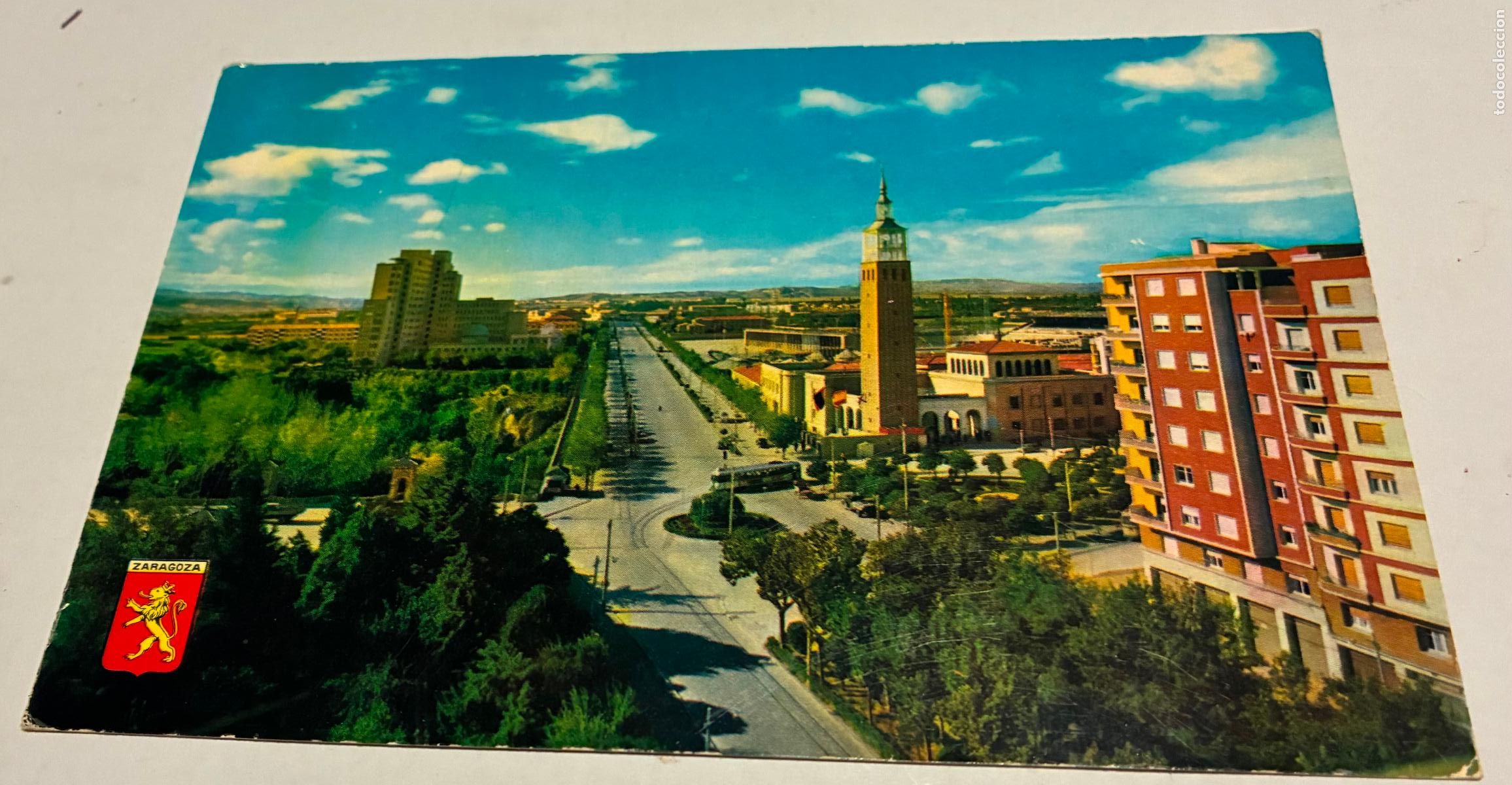 Postales: POSTAL ZARAGOZA FERIA DE MUESTRAS Y PASEO ISABEL LA CATOLICA