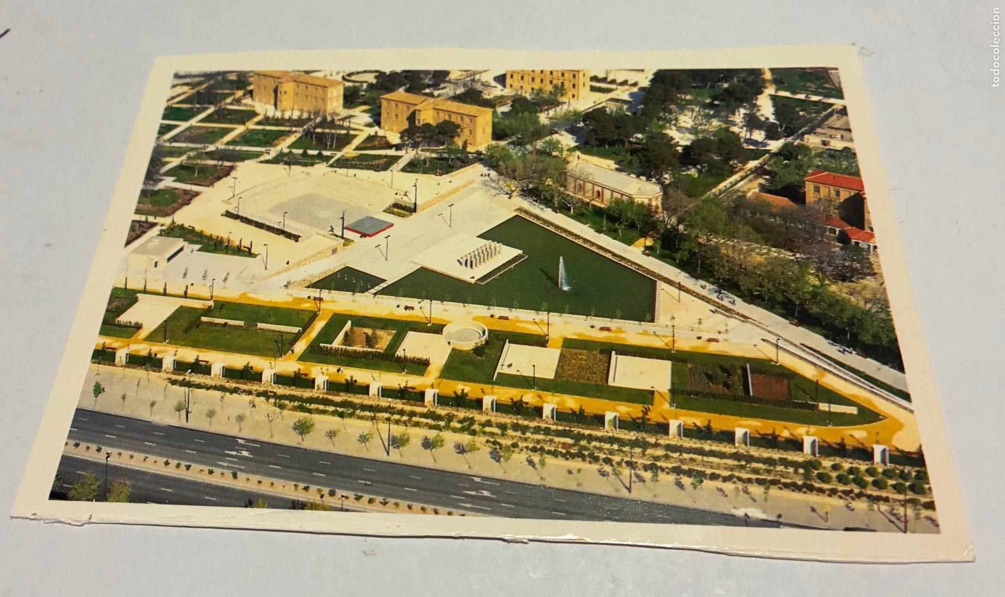 Postales: POSTAL ZARAGOZA VISTA AEREA PARQUE DELICIAS EN EL ENTORNO DEL HOSPITAL PSIQUIATRICO
