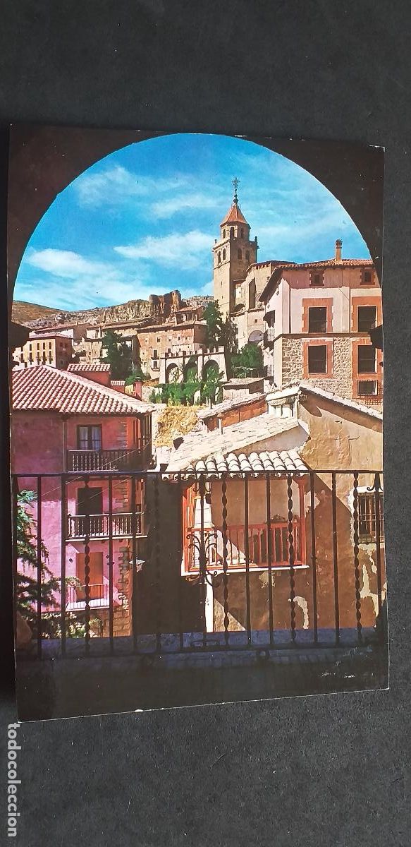 Postales: TERUEL-V15-II-150X105mm.-ESCRITA-ALBARRACIN-VISTA PARCIAL...