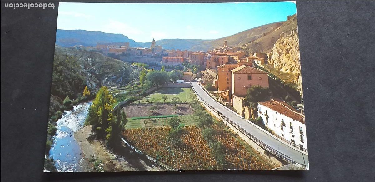 Postales: TERUEL-V15-II-150X105mm.-ESCRITA-ALBARRACIN-VISTA PANORAMICA...