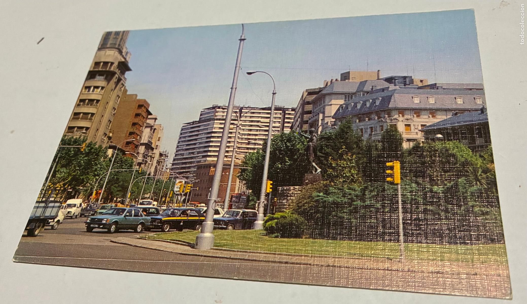 Postales: POSTAL ZARAGOZA PZA PARAISO Y PASEO PAMPLONA