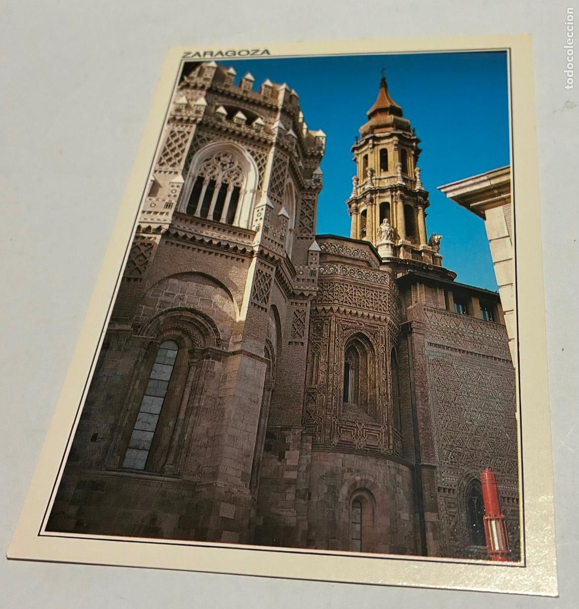 Postales: POSTAL ZARAGOZA TORRE Y CIMBORRIO DE LA CATEDRAL DE LA SEO