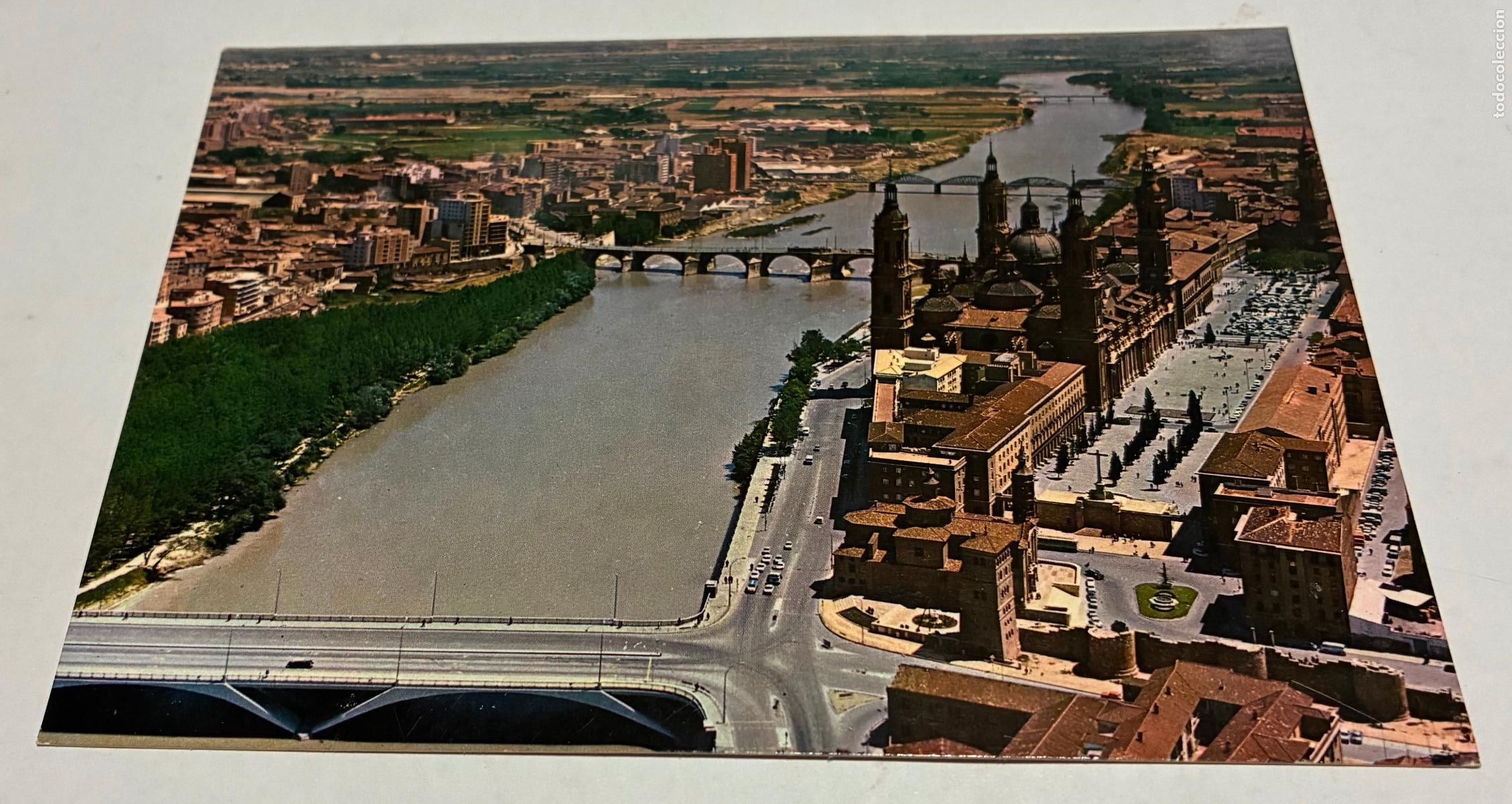 Postales: POSTAL ZARAGOZA PUENTE DE SANTIAGO Y BASILICA DEL PILAR