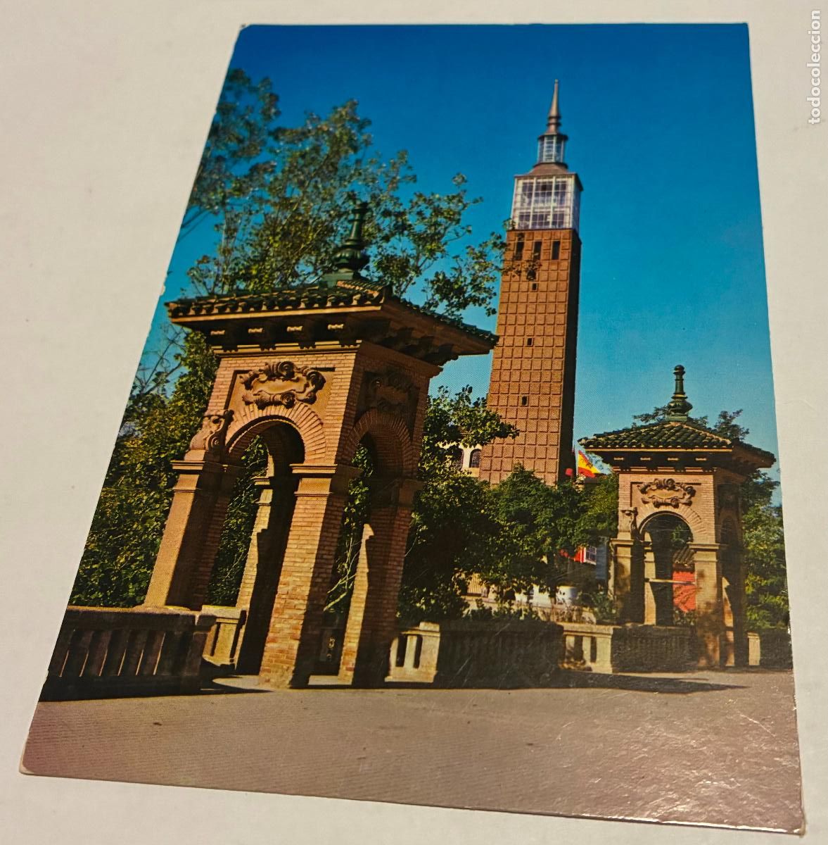 Postales: POSTAL ZARAGOZA TORRE DEL PALACIO DE LA FERIA MUESTRAS