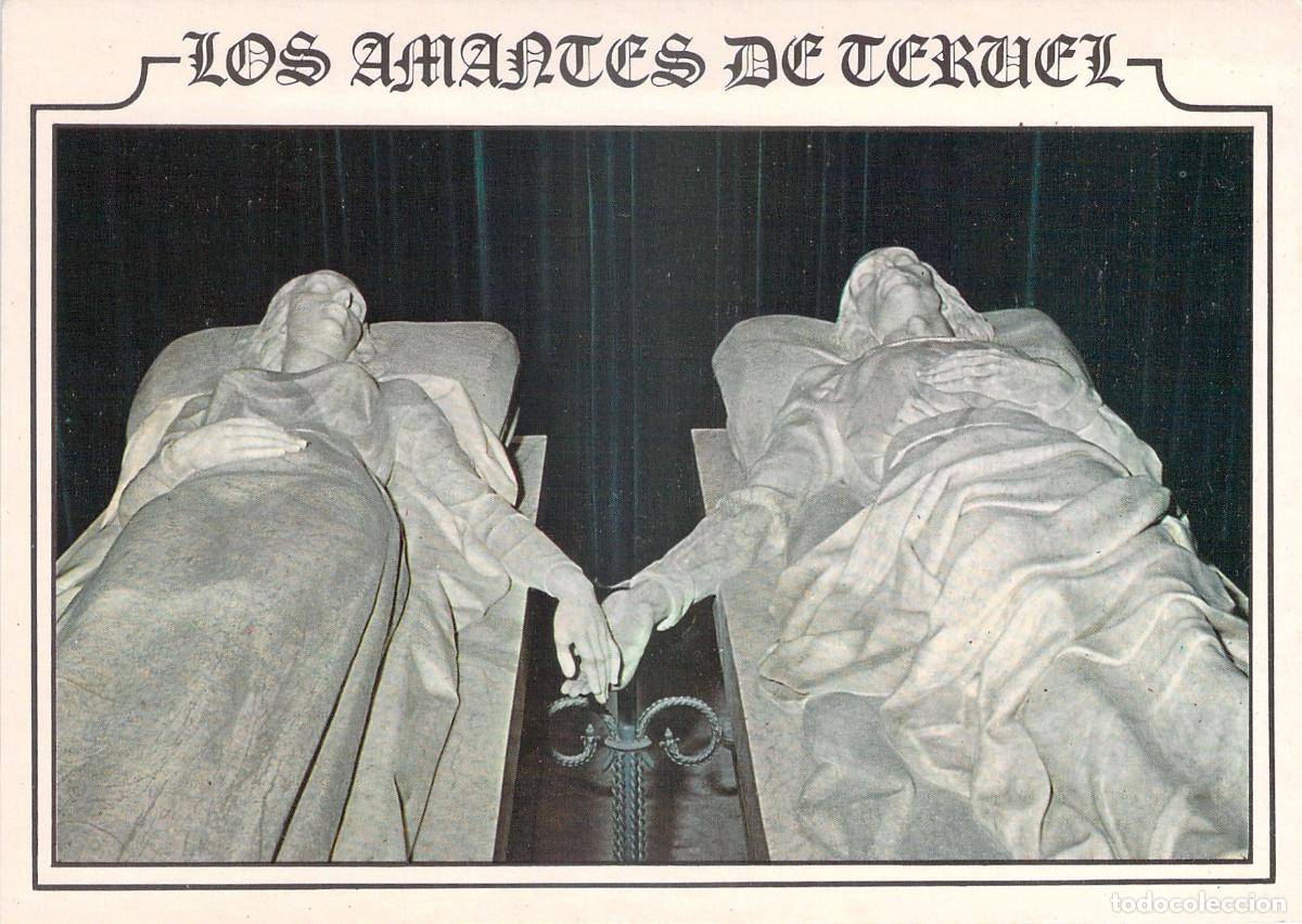 Postales: Postal de los Amantes de Teruel, Escultura de Juan de &Aacute;valos