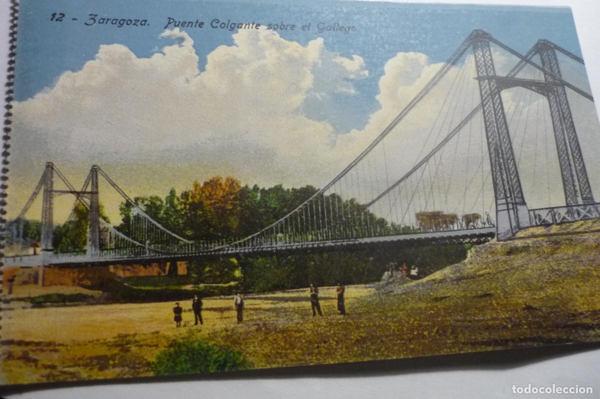 Postales: postal zaragoza puente colgante sobre gallego cm