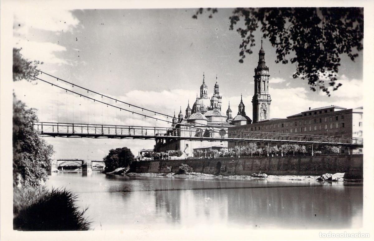 Postales: Postal Zaragoza La Pasarela y la Bas&iacute;lica del Pilar