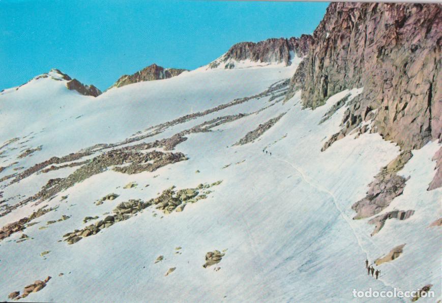 Postales: BENASQUE, GLACIAR Y PICO DE ANETO (3.404 m.) &ndash; ED.SICILIA N&ordm;3 &ndash; CIRCULADA