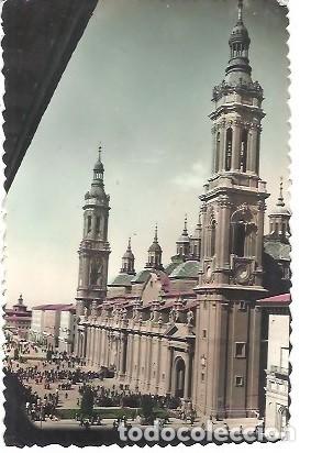 Postales: ANTIGUA POSTAL 233 ZARAGOZA BASILICA DE NTRA SRA DEL PILAR FACHADA EDICIONES SICILIA